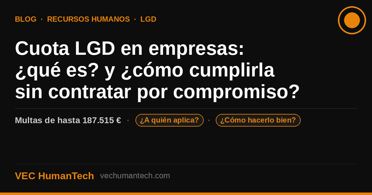 Sanción LGD 2% discapacidad